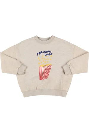 Jelly Mallow Printed Cotton Crewneck Sweatshirt