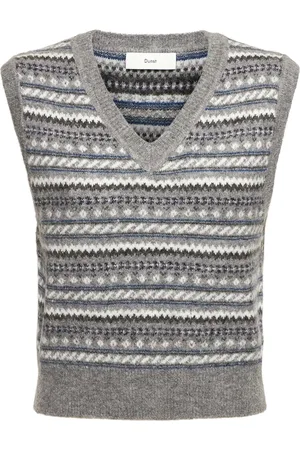 DUNST Unisex Patterned Knit Vest
