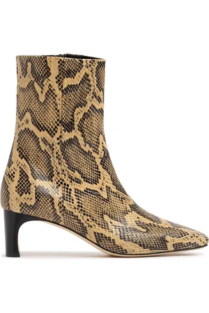 Aeyde 55mm Tabitha Snake Print Ankle Boots