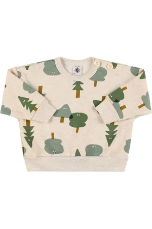 Petit Bateau Printed Cotton Crewneck Sweatshirt