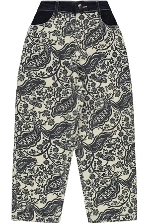 The New Society Printed Cotton Drill Pants