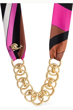 Puccini Silk Twill & Chain Bandeau