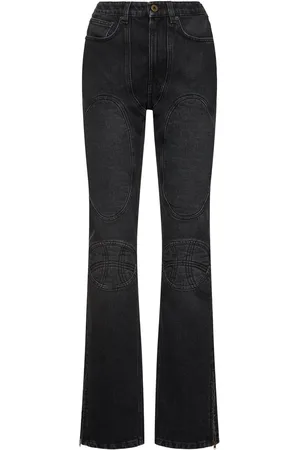 Jean Paul Gaultier High Rise Denim Straight Jeans