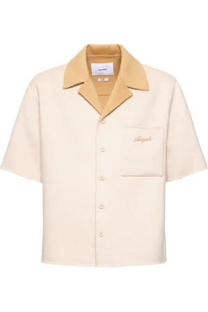 Axel Arigato Holiday Wool Blend Bowling Shirt