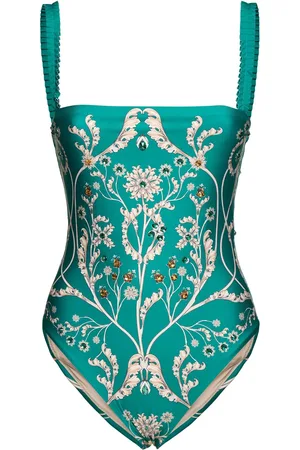 Agua by Agua Bendita Limon Square Neckline Swimsuit