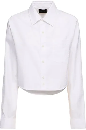 Marc Jacobs Monogram Cotton Poplin Crop Shirt