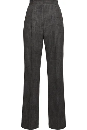 Msgm High Rise Wool Straight Pants
