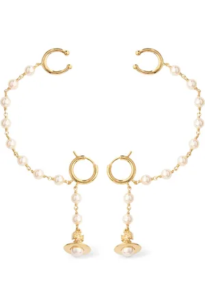 Vivienne Westwood Samara Faux Pearl Ear Cuff Earrings