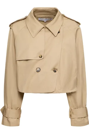 J.W.Anderson Cotton Twill Cropped Trench Coat