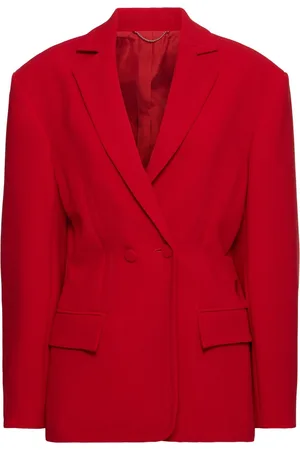 MAGDA BUTRYM Wool Blend Fitted Waist Blazer