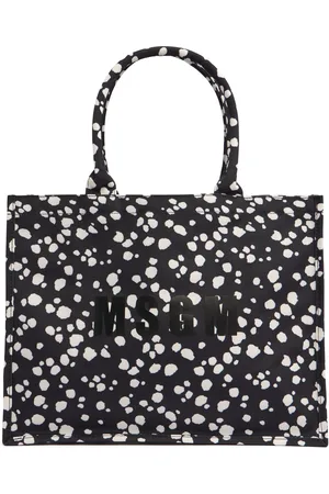 Msgm Medium Monogram Printed Tote Bag