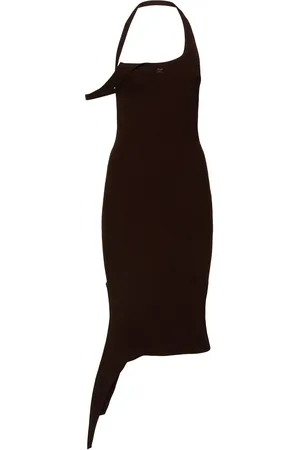 Courrèges Undressed Rib Knit Long Dress