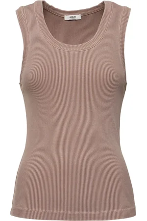AGOLDE Poppy Cotton Blend Jersey Tank Top
