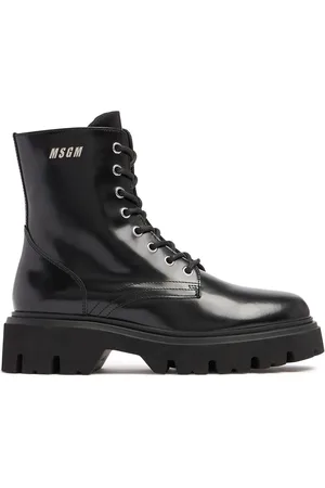 Msgm 40mm Combat Leather Boots