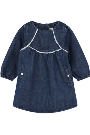 Chloé Cotton Denim Dress & Tights