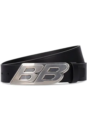 Balenciaga 3.5cm Bb Moto Leather Belt