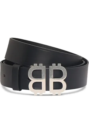 Balenciaga 3.5cm Crypto Bb Leather Belt