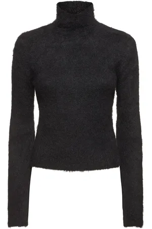 Ami Brushed Mohair Blend Turtleneck Sweater