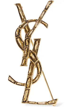 Saint Laurent Ysl Opyum Bamboo Textured Pin