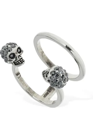 Alexander McQueen Twin Skull Ring