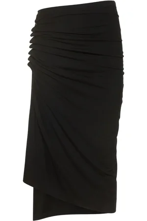 Paco rabanne Asymmetric Light Jersey Midi Skirt