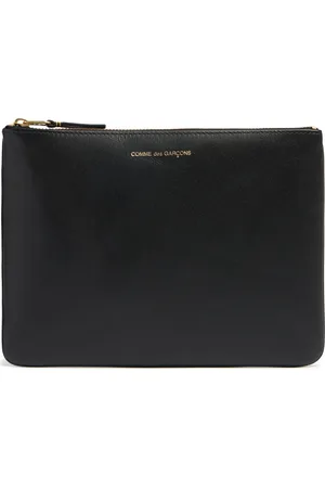 Comme des Garçons Logo Leather Pouch