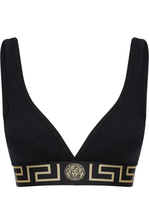 VERSACE Greca Stretch Cotton Bra