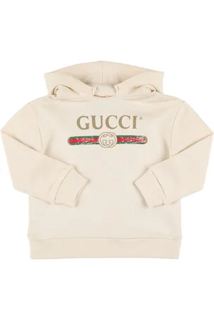Gucci Logo Print Cotton Sweatshirt Hoodie