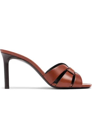 Saint Laurent 85mm Tribute Leather Mules