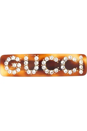 Gucci Crystal Logo Hair Barrette