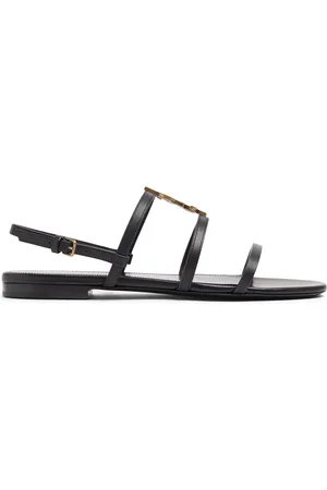 Saint Laurent 10mm Cassandra Leather Sandals