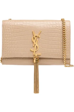 Saint Laurent Small Kate Embossed Leather Shoulder Bag