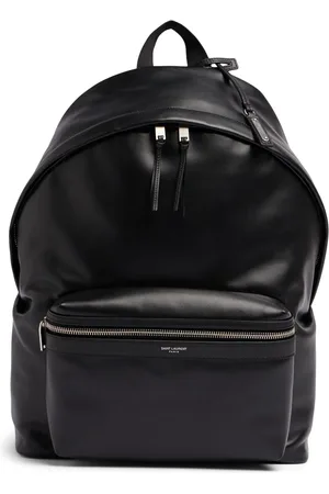Saint Laurent Logo Leather City Backpack