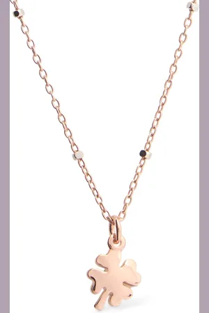 Dodo 9k Mini Four-leaf Clover Collar Necklace