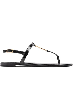 Saint Laurent 10mm Cassandra Patent Leather Sandals