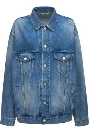 Balenciaga Large Fit Japanese Cotton Denim Jacket