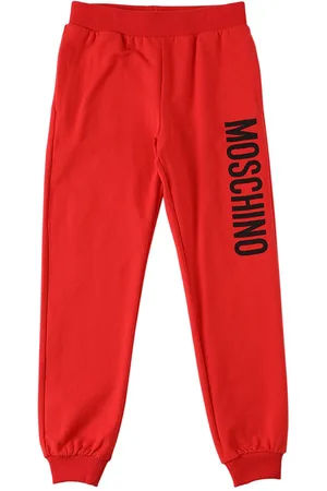 Moschino Logo Print Cotton Sweatpants