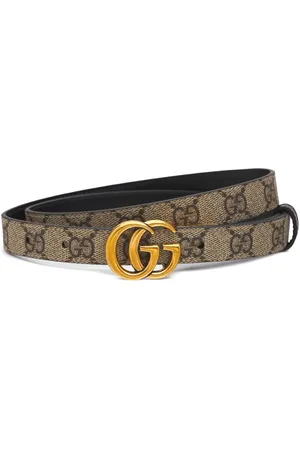 Gucci Gg Marmont Reversible Thin Leather Belt