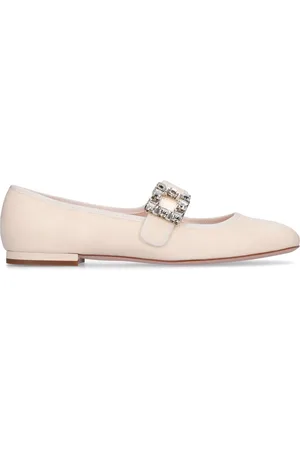 Roger Vivier 10mm Tres Vivier Patent Ballerinas
