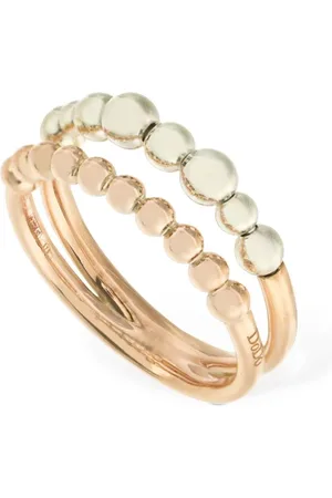 Dodo 9kt Bollicine & Silver Ring