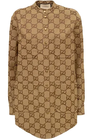 Gucci Maxi Gg Canvas Oversized Shirt