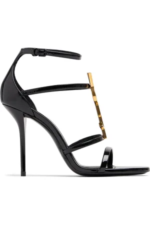 Saint Laurent 100mm Cassandra Leather Sandals