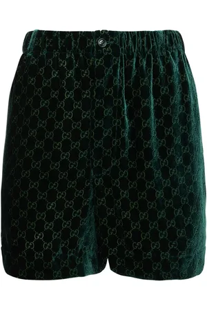 Gucci Velvet Logo Mini Shorts