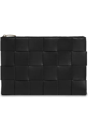 Bottega Veneta Intreccio Leather Zip Pouch