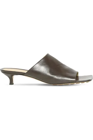 Bottega Veneta 40mm Mule Leather Sandals