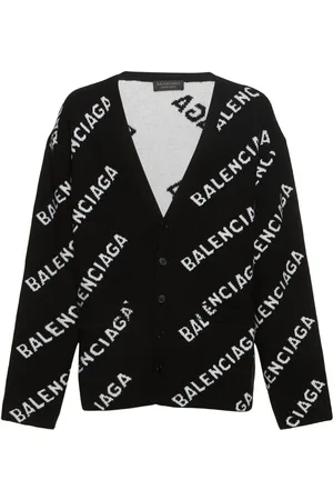 Balenciaga Wool Blend Knit Cardigan