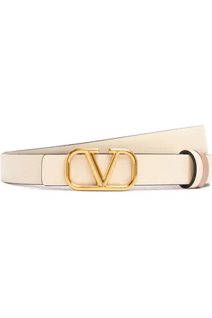 VALENTINO GARAVANI 2cm Reversible Vlogo Leather Belt