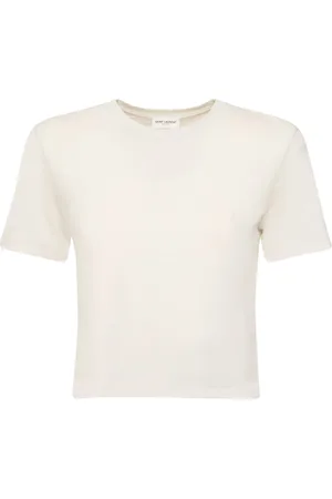 Saint Laurent Slim Cotton Cropped T-shirt
