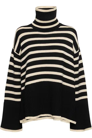 Totême Signature Wool Blend Turtleneck Sweater