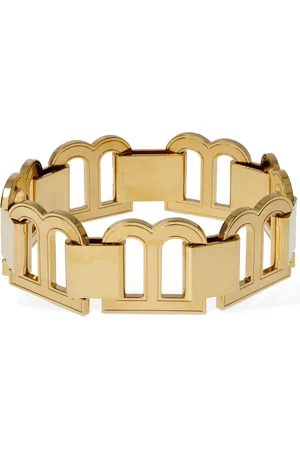 Balenciaga Xl Hourglass Brass Choker Necklace